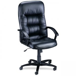 Lorell 60116 Tufted Leather Executive High-Back Chair