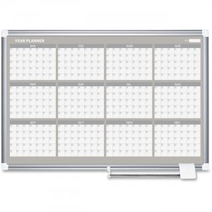 MasterVision GA03106830 36" 12-month Calendar Planning Board