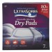 Medline MIIDRY2336RETCT Ultrasorbs Disposable Dry Pads, 23" x 35", White, 7/Box, 6/Carton