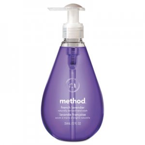 Method 00031CT Gel Hand Wash, French Lavender, 12 oz Pump Bottle, 6/Carton