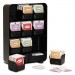 Mind Reader EMSTBORGBLK Baggy Nine-Drawer Tea Bag and Accessory Holder, Black, 10.24 x 4.33 x 13.11