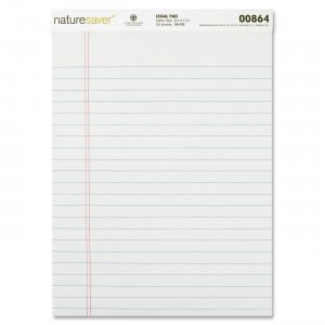 Nature Saver 00864 Recycled Legal Ruled Pad