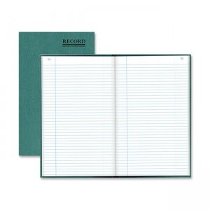 Rediform 56151 Green Bookcloth Margin Record Book