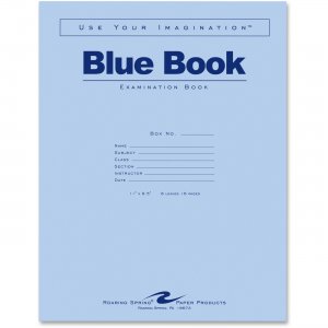 Roaring Spring 77517 Blue Examination Book