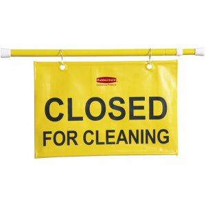 Rubbermaid 9S1500 YEL Closed for Cleaning Safety Hanging Sign