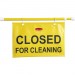 Rubbermaid 9S1500 YEL Closed for Cleaning Safety Hanging Sign