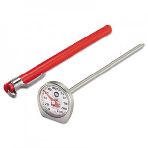 Rubbermaid Commercial PELTHP220DS Dishwasher-Safe Industrial-Grade Analog Pocket Thermometer, 0 F to 220 F