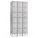 Safco 5527GR Six-Tier Two-tone 3 Column Locker with Legs