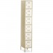 Safco 5524TN Six-Tier Two-tone Box Locker with Legs