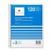 Sparco 83251 Quality Wirebound 3-Subject Notebook