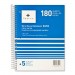 Sparco 83252 Quality Wirebound 5-Subject Notebook