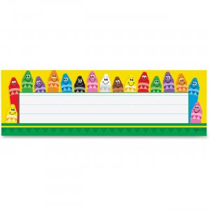 TREND 69013 Colorful Crayons Name Plates