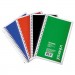 Universal UNV66414 Wirebound Notebook, 3 Subjects, Medium/College Rule, Assorted Color Covers, 9.5 x 6, 120 Sheets, 4/Pack