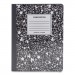 Universal UNV20940 Composition Book, Medium/College Rule, Black Marble Cover, 9.75 x 7.5, 100 Sheets