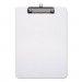 Universal UNV40310 Plastic Clipboard with Low Profile Clip 1/2" Capacity, Holds 8 1/2 x 11, Clear