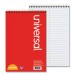Universal UNV96920PK Steno Books, Gregg Rule, 6 x 9, White Sheets, 80/Pad, Red Cover, 6 Pads/Pack
