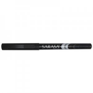 Zebra ZEB66110 Sarasa Stick Porous Point Pen, Fine 0.8mm, Black Ink/Barrel, Dozen