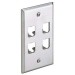 Panduit CFP4SY Mini-Com 4 Sockets Single Gang Faceplate