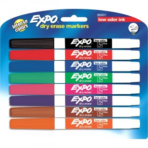 EXPO 86601 Low-Odor Dry-erase Fine Tip Markers