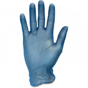 Safety Zone GVP9-SM-1-BL Powder Free Blue Vinyl Gloves