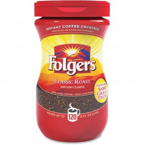 Folgers 20629 Classic Roast Instant Coffee Crystals