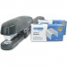 Rapesco 1281 Front Loading Long Arm Stapler with Staples Set