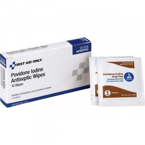First Aid Only 12015 Povidone Iodine Antiseptic Wipes