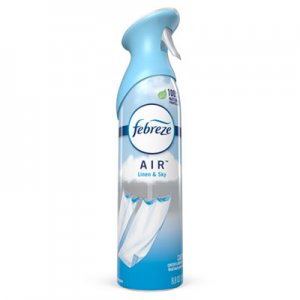 Febreze PGC96256 AIR, Linen and Sky, 8.8 oz Aerosol, 6/Carton