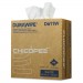Chicopee CHID611W Durawipe Medium-Duty Industrial Wipers, 8.8 x 17, White, 110/Box, 12 Box/Carton