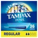 Tampax PGC71127 Pearl Tampons, Regular, 36/Box, 12 Box/Carton