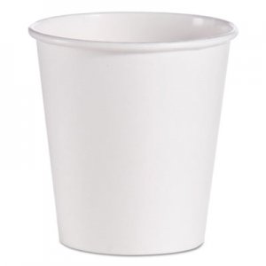 Dart SCC510W Single-Sided Poly Paper Hot Cups, 10 oz, White, 1000/Carton