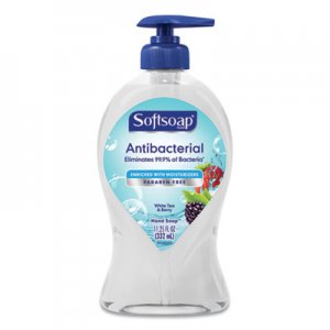Softsoap CPC44573EA Antibacterial Hand Soap, White Tea and Berry Fusion, 11.25 oz Pump Bottle