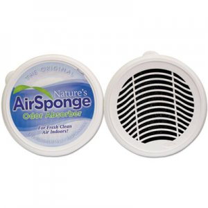Nature's Air DEL1011DP Sponge Odor Absorber, Neutral, 8 oz, Designer Cup, 24/Carton