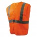 Boardwalk BWK00035 Class 2 Safety Vests, Orange/Silver, Standard