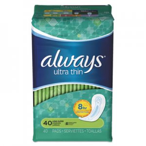 Always PGC32494PK Ultra Thin Pads, Super Long, 40/Pack