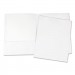 Universal UNV56417 Laminated Two-Pocket Portfolios, Cardboard Paper, White, 11 x 8 1/2, 25/Pack
