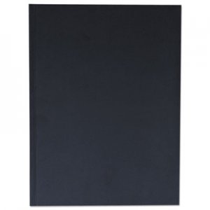 Universal UNV66353 Casebound Hardcover Notebook, Wide/Legal Rule, Black Cover, 10.25 x 7.68, 150 Sheets