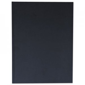 Universal UNV66353 Casebound Hardcover Notebook, Wide/Legal Rule, Black Cover, 10.25 x 7.68, 150 Sheets