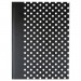 Universal UNV66350 Casebound Hardcover Notebook, Wide/Legal Rule, Black/White Dots, 10.25 x 7.68, 150 Sheets