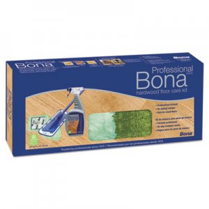 Bona BNAWM710013398 Hardwood Floor Care Kit, 15" Head, 52" Handle, Blue