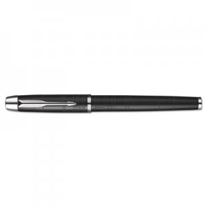 Parker PAR1931658 IM Premium Stick Roller Ball Pen Gift Box, 0.7mm, Black Ink, Black/Chrome Barrel