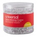Universal UNV31306 Clear Push Pins, Plastic, 3/8", 400/Pack