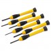 Stanley Tools BOS66052 6-Piece Precision Screwdriver Set, Black/Yellow
