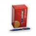 Universal UNV39911 Comfort Grip Retractable Gel Pen, 0.7mm, Blue Ink, Clear/Blue Barrel, 36/Pack