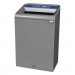 Rubbermaid Commercial RCP1961629 Configure Indoor Recycling Waste Receptacle, 33 gal, Gray, Mixed Recycling