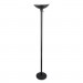 Alera ALELMPF52B Torchier Floor Lamp, 12.5"w x 12.5"d x 72"h, Matte Black