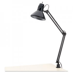 Alera ALELMP702B Architect Lamp, Adjustable, Clamp-on, 6.75"w x 20"d x 28"h, Black
