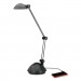 Alera ALELED912B Twin-Arm Task LED Lamp with USB Port, 11.88"w x 5.13"d x 18.5