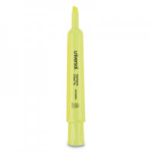 Universal UNV08866 Desk Highlighters, Chisel Tip, Fluorescent Yellow, 36/Pack