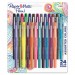 Paper Mate PAP1978998 Limited Edition Point Guard Flair Stick Porous Point Pen, Medium 0.7mm, Tropical Ink/Barrel, 24/Set